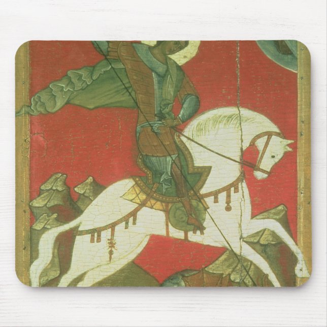 Ikone von St George und von Drachen Mousepad (Vorne)