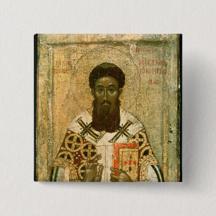 Ikone von St- Gregoryerzbischof von Saloniki Button