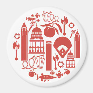 Ikonen Atlantas Georgia Magnet