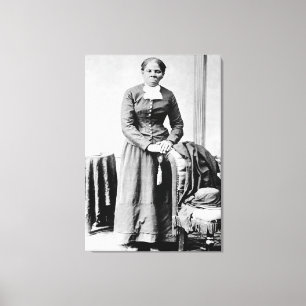 Ikonen der schwarzen Geschichte: Harriet Tubman, B Leinwanddruck