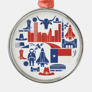 Ikonen Houstons Texas Ornament Aus Metall