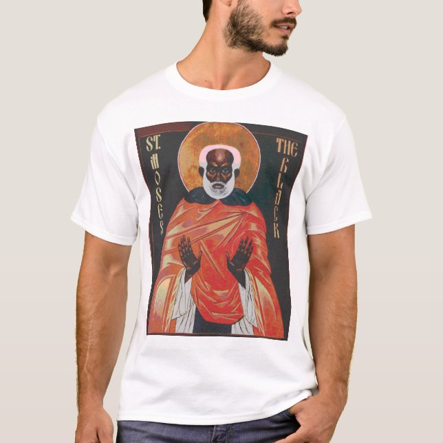 Ikonen-St. Moses das Schwarze T-Shirt (Vorderseite)
