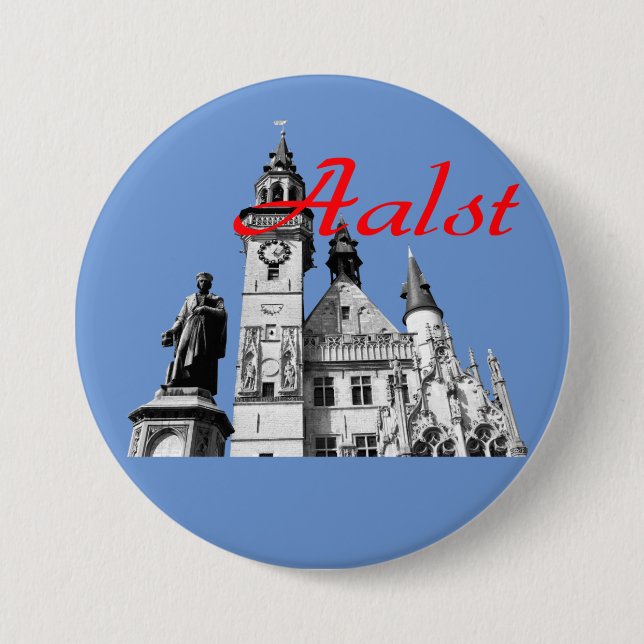 Ikonen von Aalst, Belgien Souvenir Button (Vorderseite)
