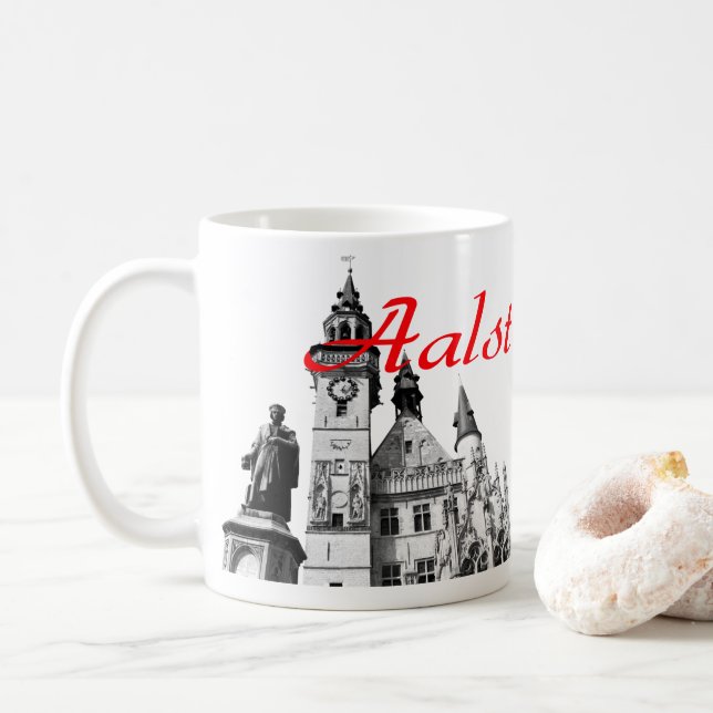 Ikonen von Aalst Souvenir Kaffeetasse (Mit Donut)