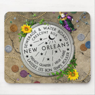 Ikonenhafter Wasserzähler New Orleans Mousepad