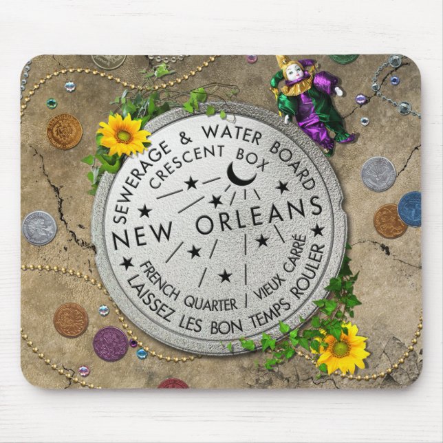Ikonenhafter Wasserzähler New Orleans Mousepad (Vorne)
