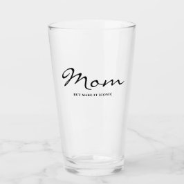 Ikonisch Lustig Witzig Coole Mama Klarglas Glas