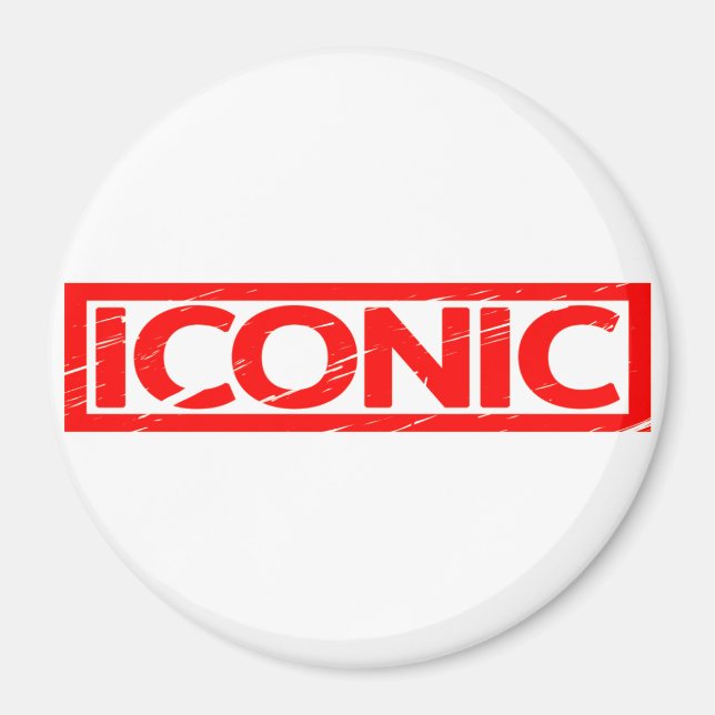 Ikonische Briefmarke Magnet (Vorne)