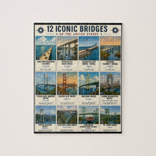 Ikonische Brücken der Vereinigten Staaten Liste Vi Puzzle