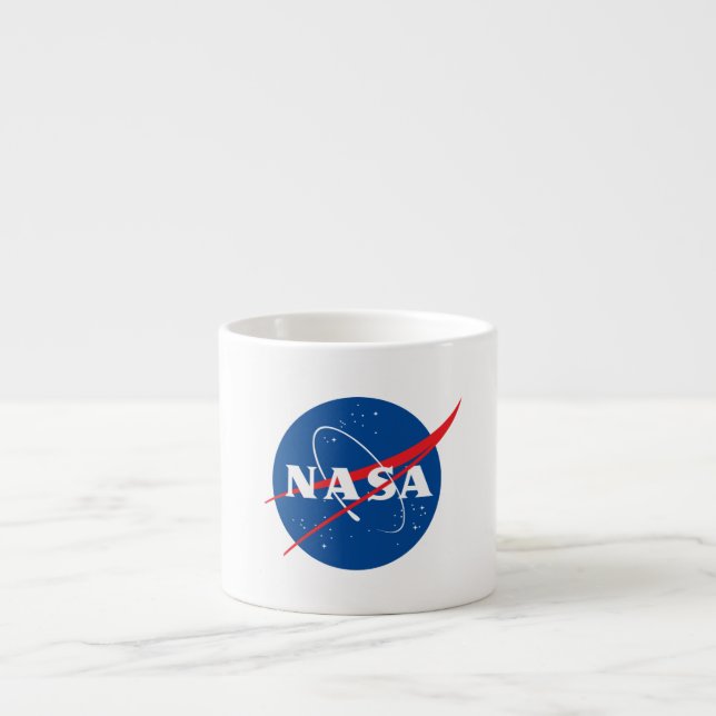 Ikonische Keramik Espresso Tasse der NASA (6 oz.) (Vorderseite)