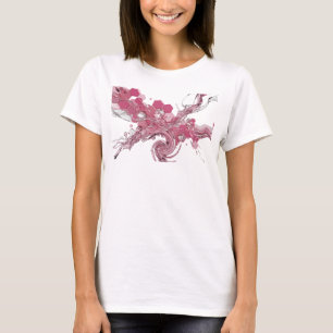 Ikonische silberne ABSTRACT ART Tragbare Kunst T-Shirt