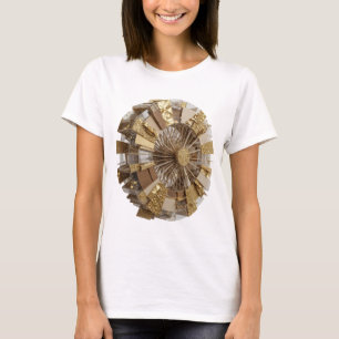 Ikonische silberne ABSTRACTE KUNST Moderne Gestalt T-Shirt