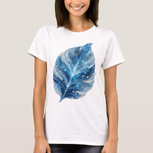 Ikonische silberne BLAUE STERNE AUF EINEM BLATT Ma T-Shirt