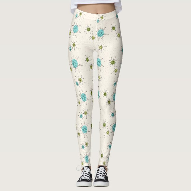 Ikonische Sternexplosionen Leggings (Vorderseite)