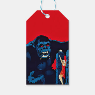 Ikonischer King Kong Riesenaffen-Monsterfilm-Print Geschenkanhänger