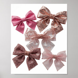 Ikonischer Silber-BOWS-Druck Poster