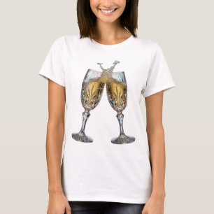 Ikonischer Silberner PROST AUF DIE GUTE GESUNDHEIT T-Shirt