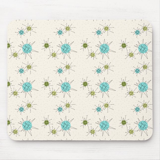 Ikonisches Atom-Sternenexplosion-Mauspad Mousepad (Vorne)