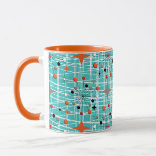 Ikonisches Atomic Starburst Retro-Design aus den 1 Tasse