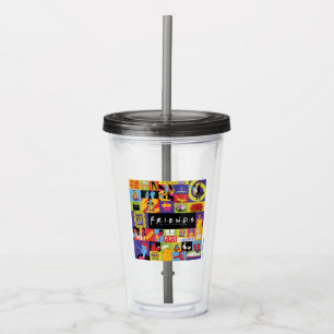 Ikonisches FRIENDS™-Muster Acryltrinkbecher