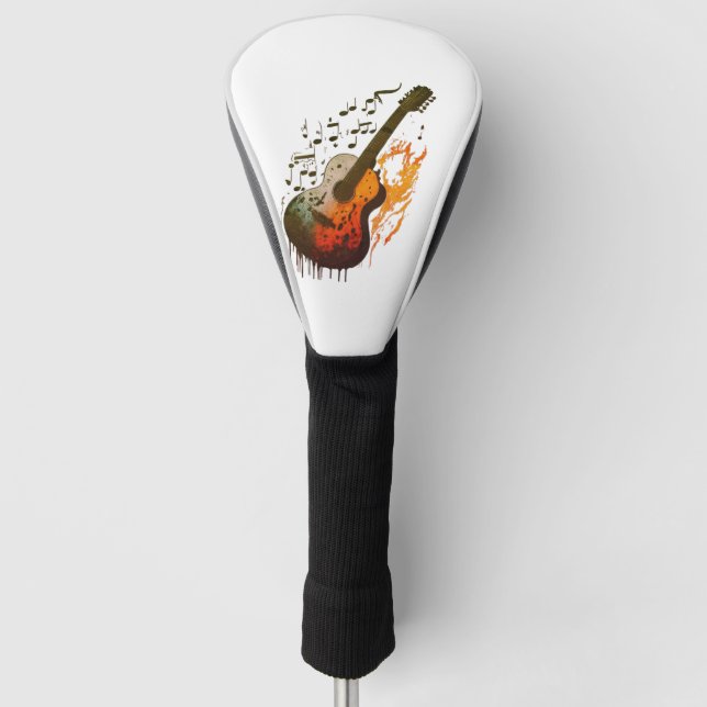 ikonisches Gitarrendesign Golf Headcover (Vorderseite)