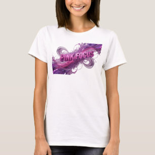 Ikonisches Lila PINK FOCUS Shirt-Design T-Shirt