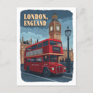 Ikonisches London: Eine Vintage-Reise Postkarte