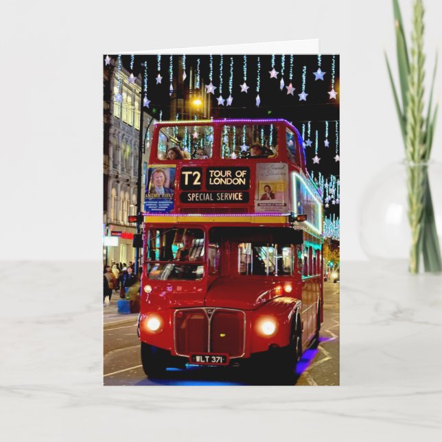 Ikonisches London - Weihnachten  Karte (Vorderseite)