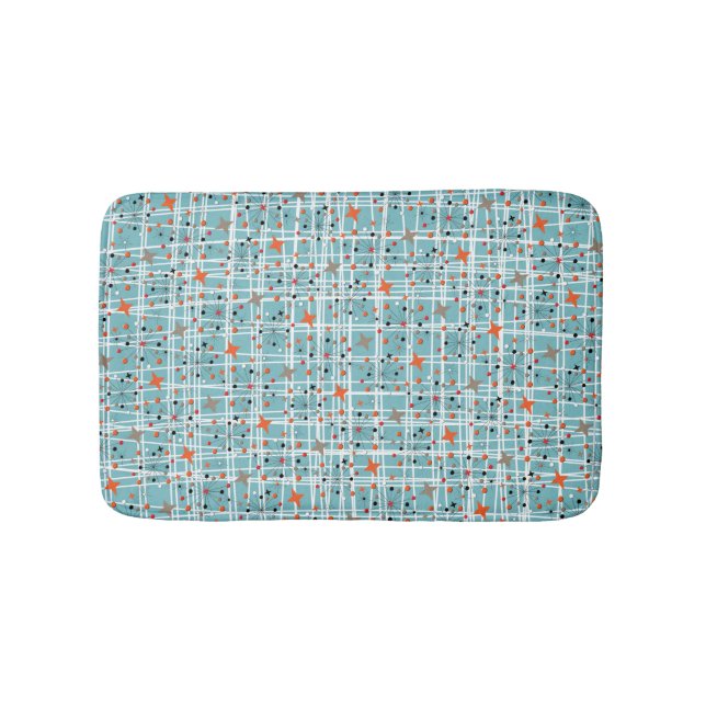 Ikonisches Retro-Design der 1950er Jahre der Atomi Badematte (Vorderseite)