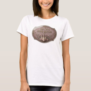 Ikonisches Rosa LESS TALK MORE BOTTLES-Shirt-Desig T-Shirt