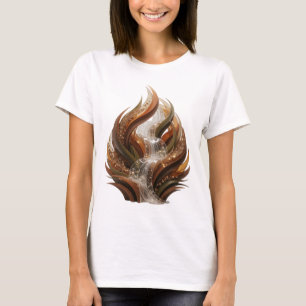 Ikonisches Silber ABSTRACT ART Maßgeschneidertes T T-Shirt