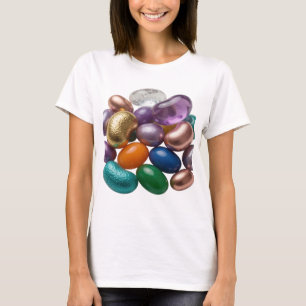 Ikonisches Silber-GUMMY-BOHNEN-Kunstmotiv T-Shirt