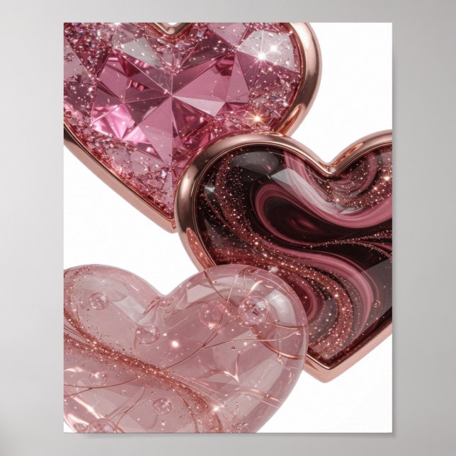 Ikonisches Silber LOVE Poster (Vorne)