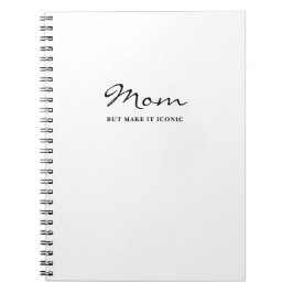 Ikonisches Spaß Witzig Coole Mama Minimalistisches Notizblock