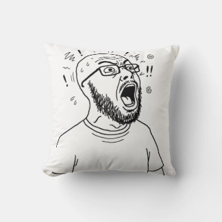 Ikonisches Wojak Zwei-Seiten-Meme-Kissen Kissen