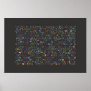 Ikonographische Daten Art - Blöcke Poster