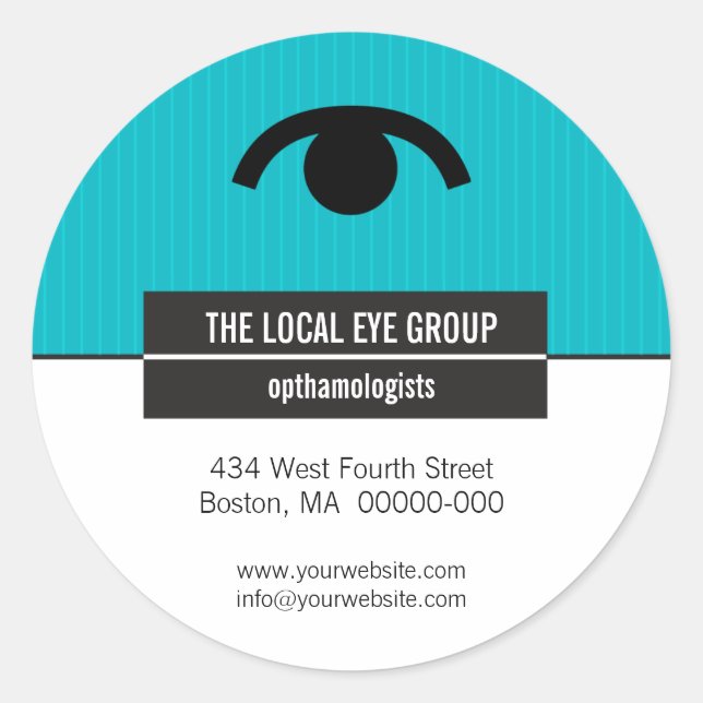 Ikonographische Optische Werbe-Aufkleber Runder Aufkleber (Vorderseite)