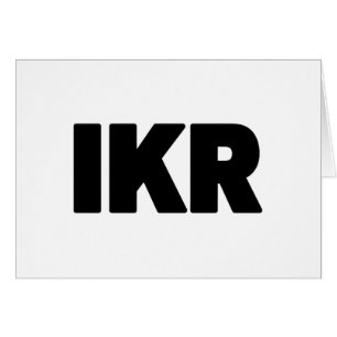 IKR   Text-Slang-Karte