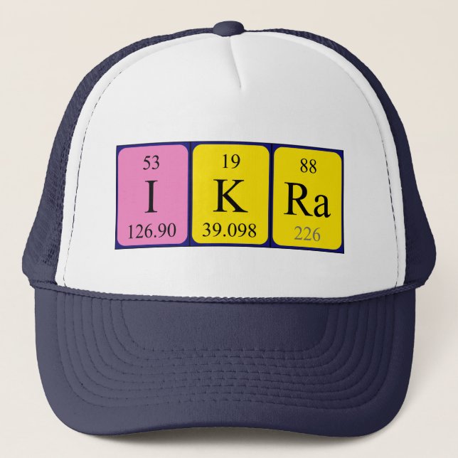 Ikra Periodenname, der Truckerkappe (Vorderseite)
