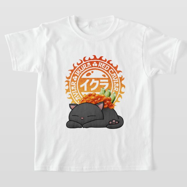 Ikura Salmon Roe Sushi Cat T-Shirt (Ablage )
