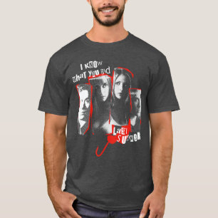 IKWYDLS zerrissenes Charakter-Collage Retro-Horror T-Shirt