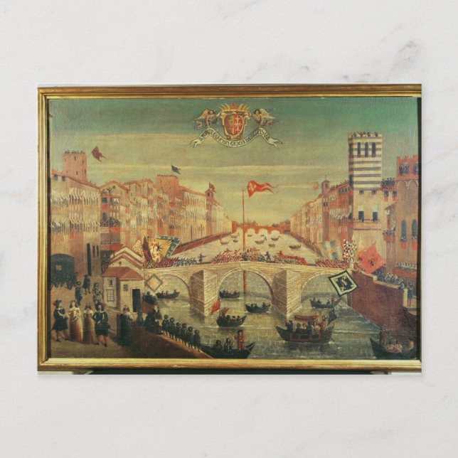 Il Gioco del Ponte dei Pisani Postkarte (Vorderseite)