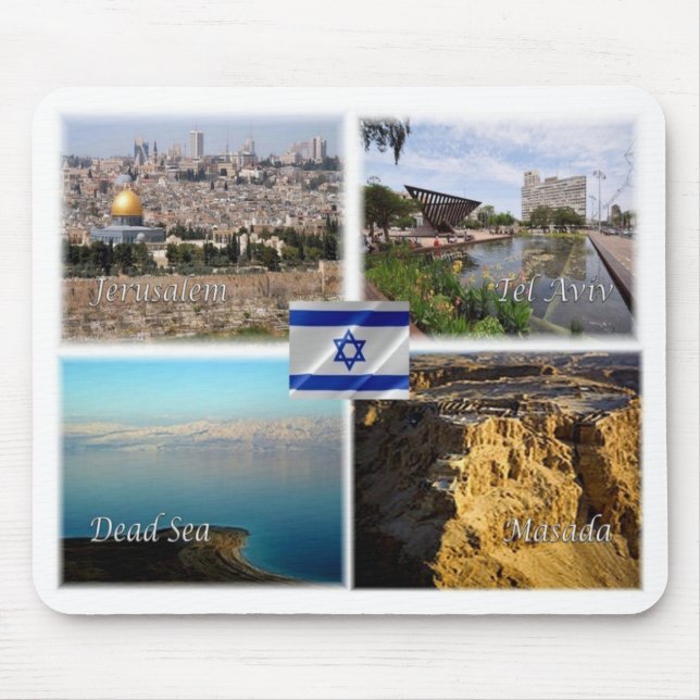 IL Israel - Jerusalem Tel Aviv - Mousepad (Vorne)