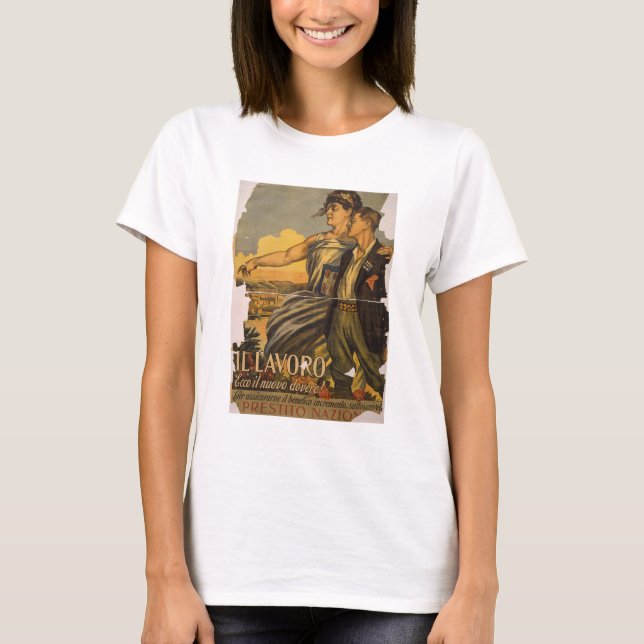 "Il Lavoro"-Arbeit, der neue Zoll T-Shirt (Vorderseite)