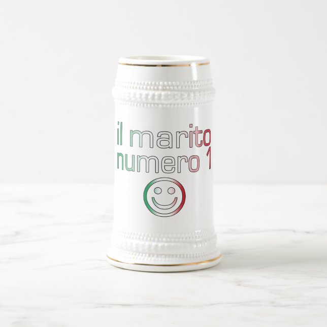 IL Marito Numero 1 - Ehemann der Nr.-1 auf Bierglas (Mittel)
