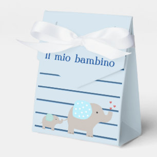 "Il mio bambino/my baby" Gefälligkeitsbox mit Elep Geschenkschachtel