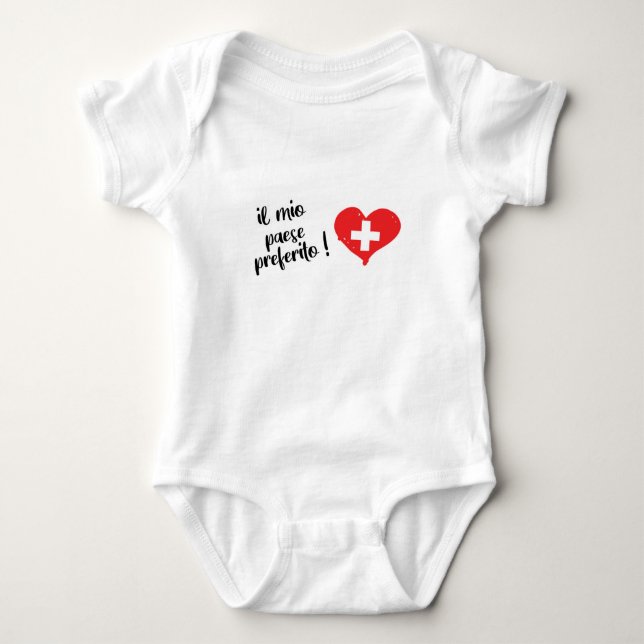 Il mio paese preferito baby strampler (Vorderseite)