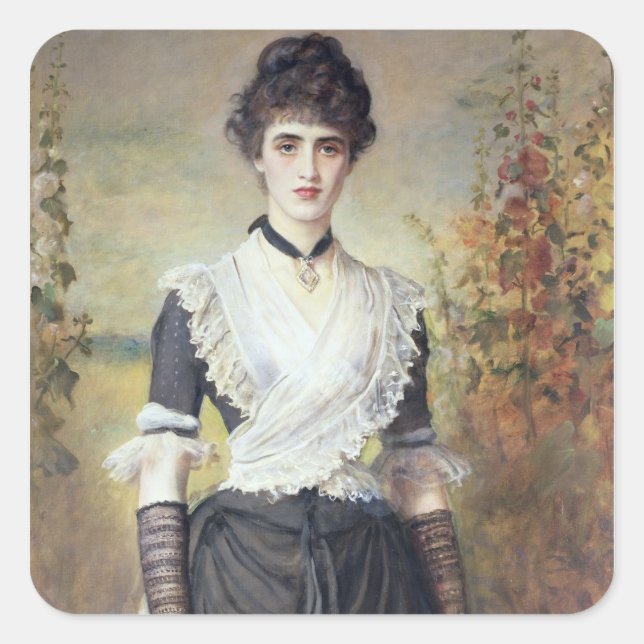 Il Penseroso Quadratischer Aufkleber (Vorderseite)
