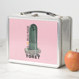 Il Re Delle Piazze - TORET TORINO Vintage Brunnen Metall Brotdose