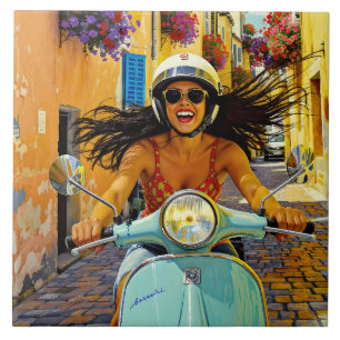 „Il riso del vento“ (Das Lachen des Windes) Fliese